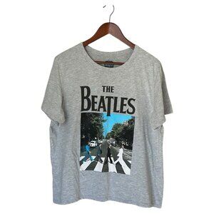 The Beatles Gray T-Shirt Abby Road Men's Size 2XL Music Band